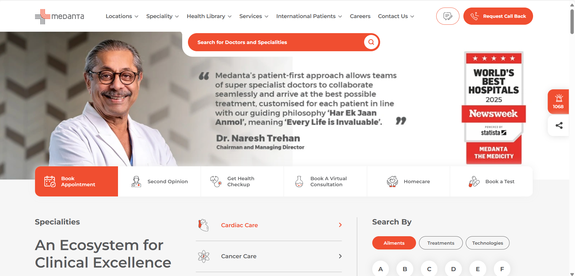 Medanta   Homepage